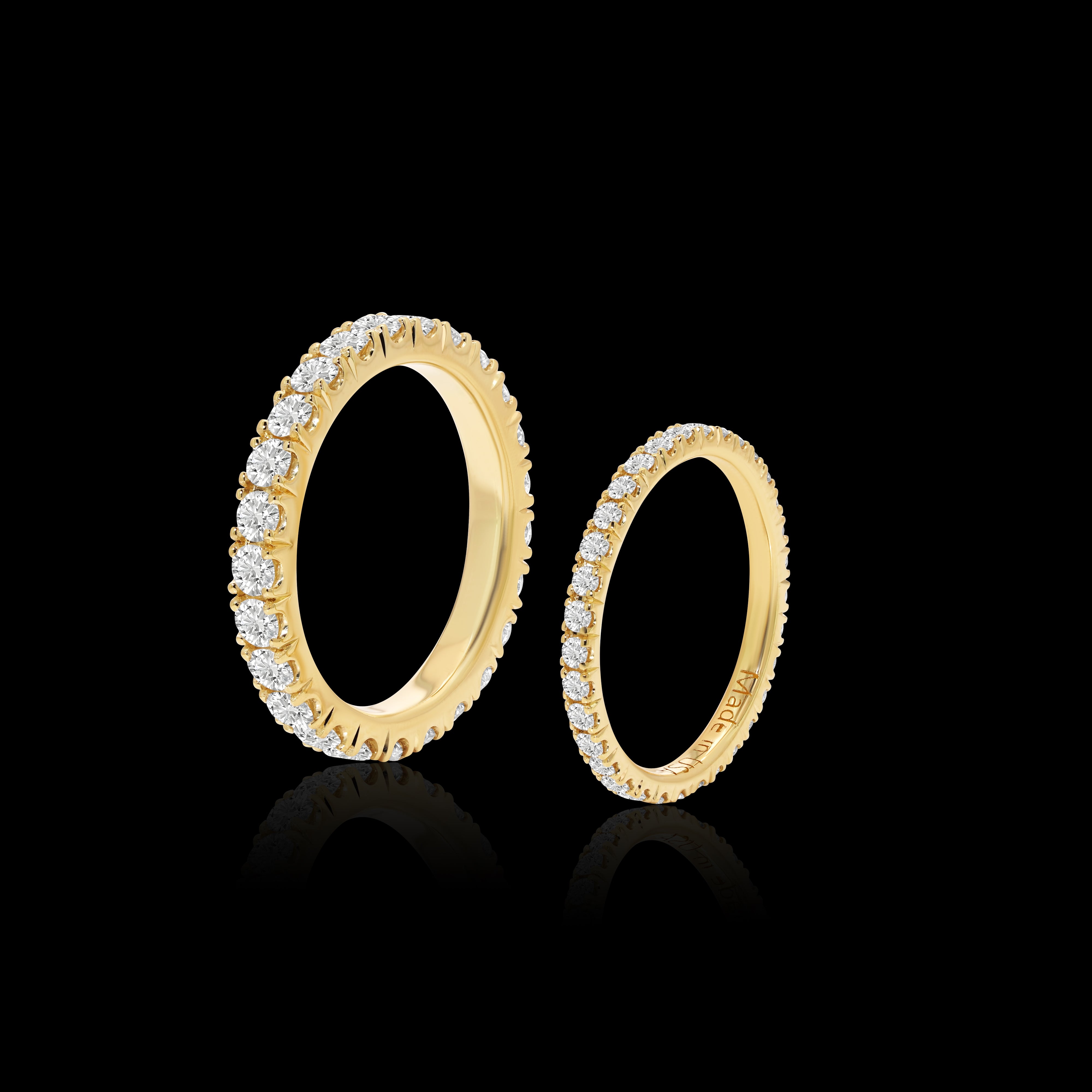 14k Gold 2.5mm Eternity Band