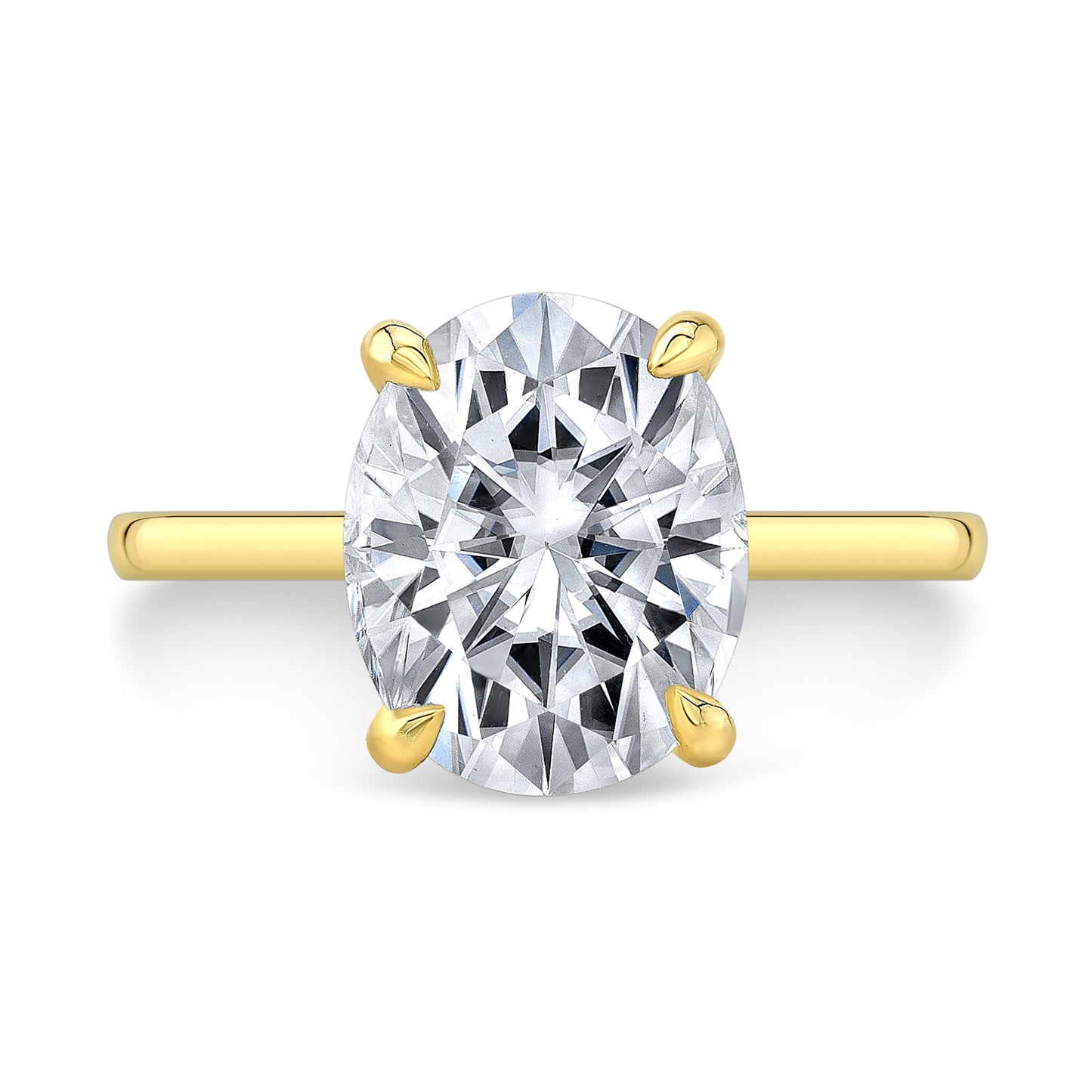 The Doenara | Oval Lab Diamond with Hidden Pavé Detail