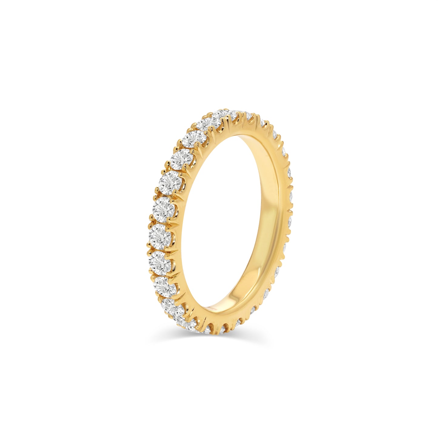 14k Gold 2mm Eternity Band