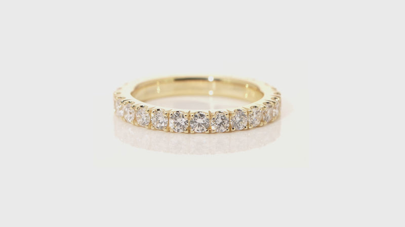 14k Gold 2mm Eternity Band