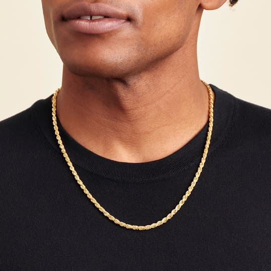 14K Solid Gold Rope Chain